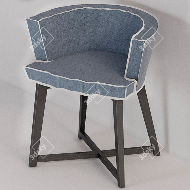 Gervasoni Gray 26: Elegant Comfort in Gray 3D model image 1