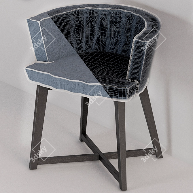 Gervasoni Gray 26: Elegant Comfort in Gray 3D model image 2