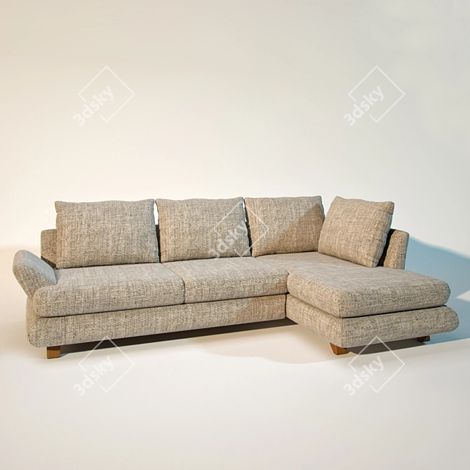 Modern Bern Sofa with a Sleek Design 3D model image 1