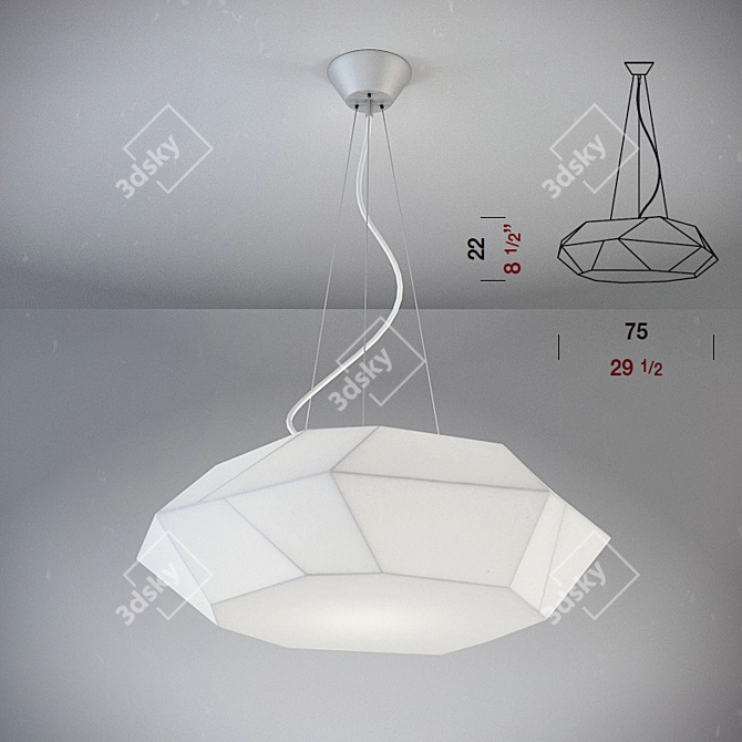 PANZERI VIKI Lamp Trio: Versatile Elegance 3D model image 1