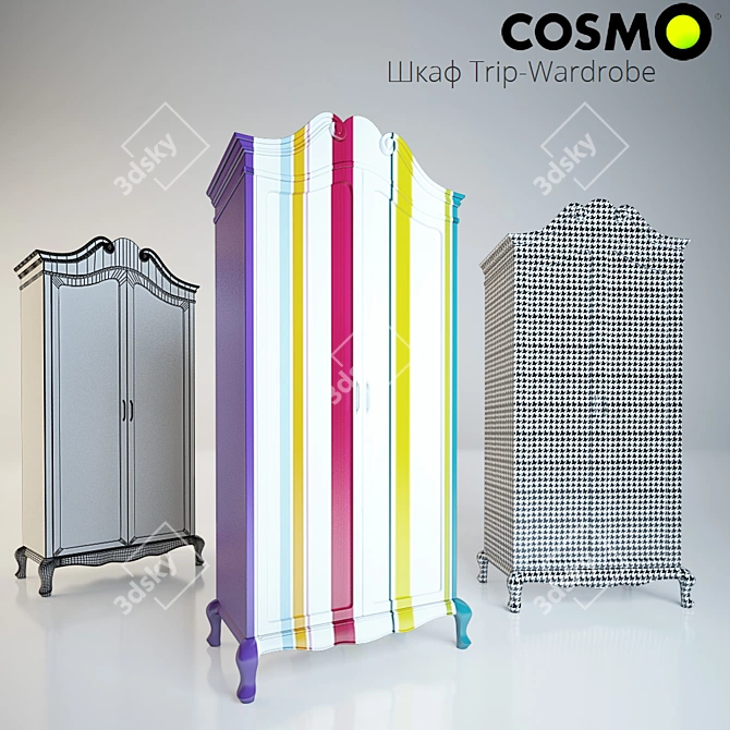 The Trip Wardrobe: SELETTI Luxe Collection 3D model image 1
