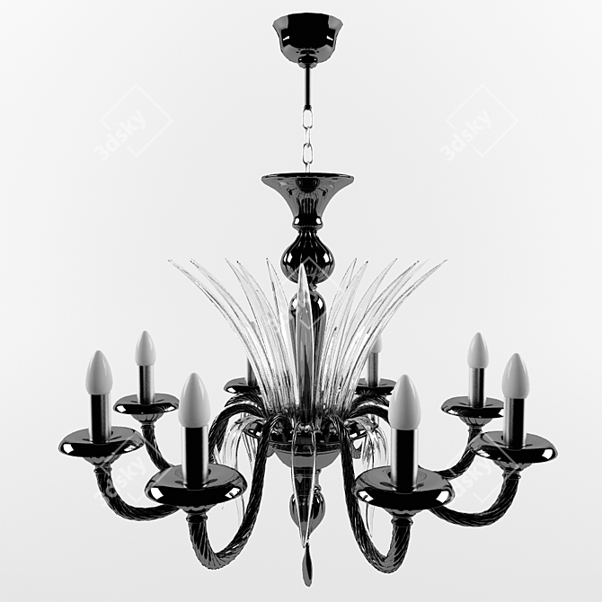 Murano Glass Chandelier • Gabbiani Lampadari 3D model image 1