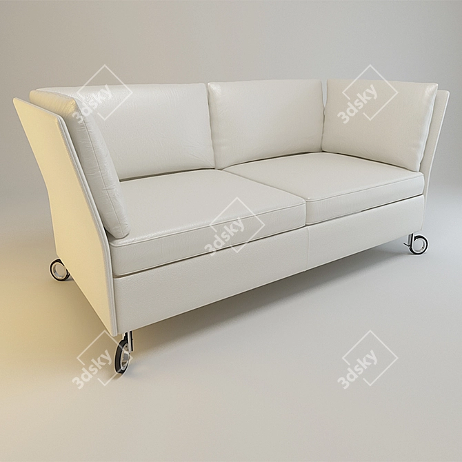 Elegant Neology Iris Sofa 3D model image 1