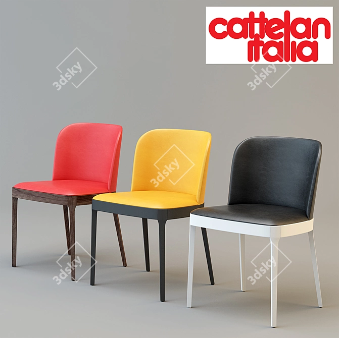 Elegant Cattelan Italia Magda 3D model image 1