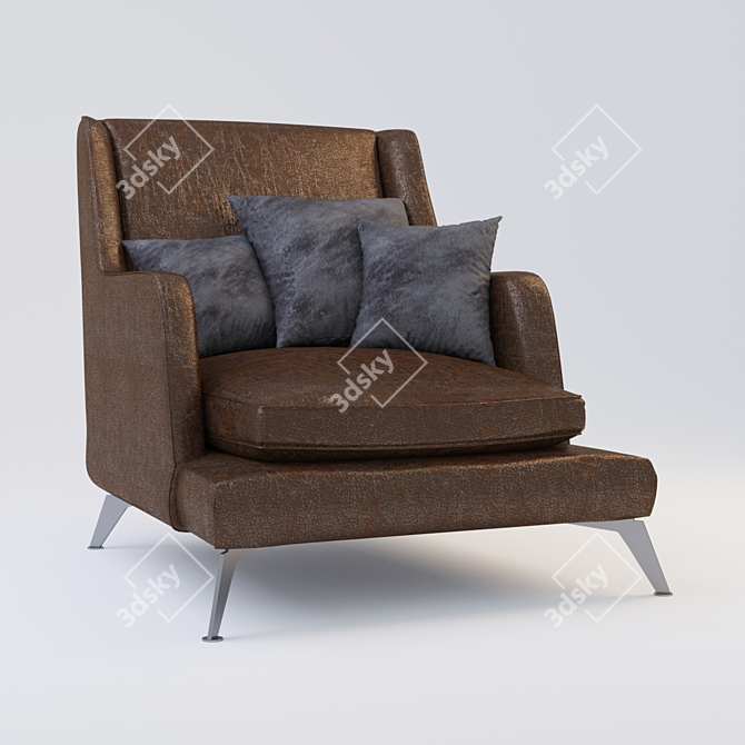 680 Class Vibieffe Armchair 3D model image 1