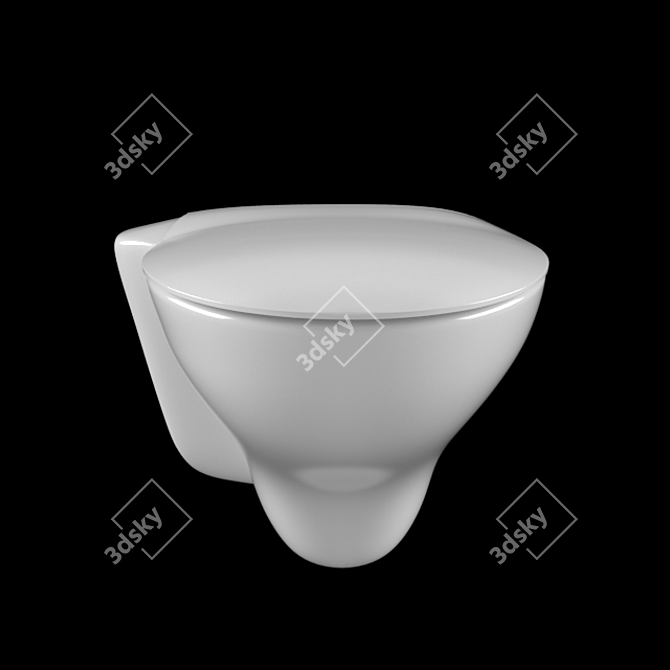 Vitrra Freedom Wall-hung Toilet 3D model image 1