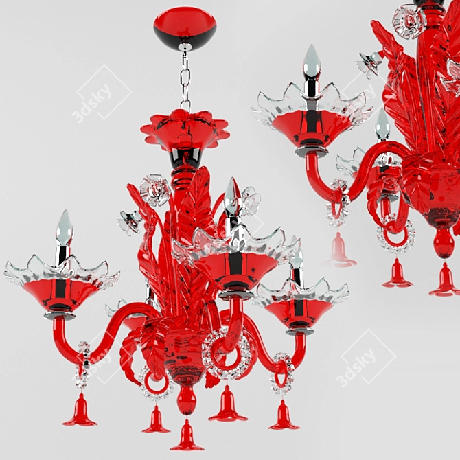 Title: Elegant 3D Chandelier Pendant 3D model image 1