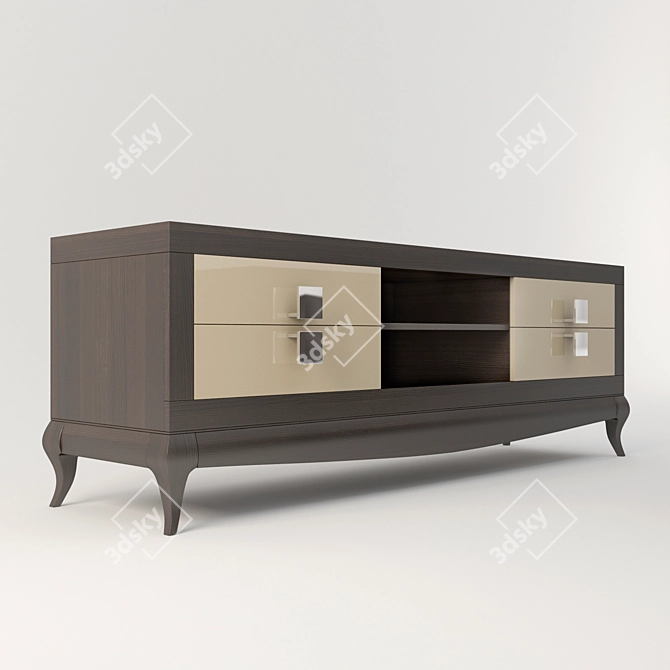 Elegant TV Stand 3D model image 2