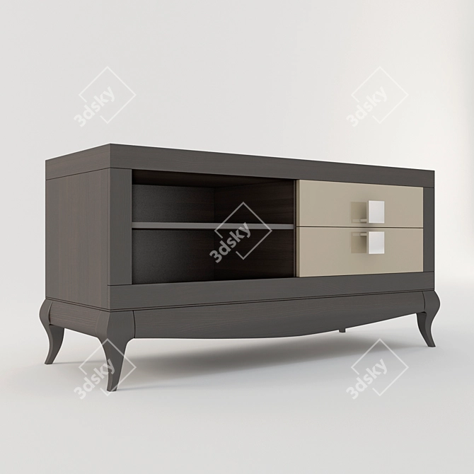 Laviano TV Stand - Classic Elegance 3D model image 2