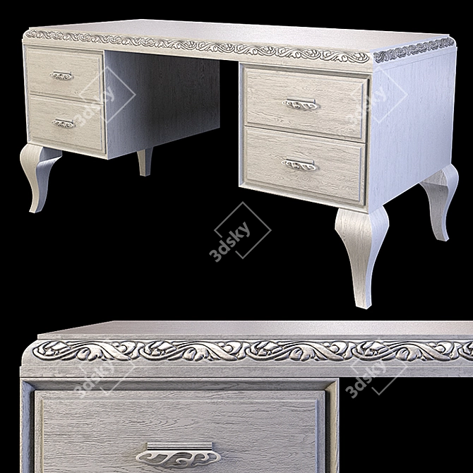 Elegant Writing Desk by Giorgiocasa 3D model image 2