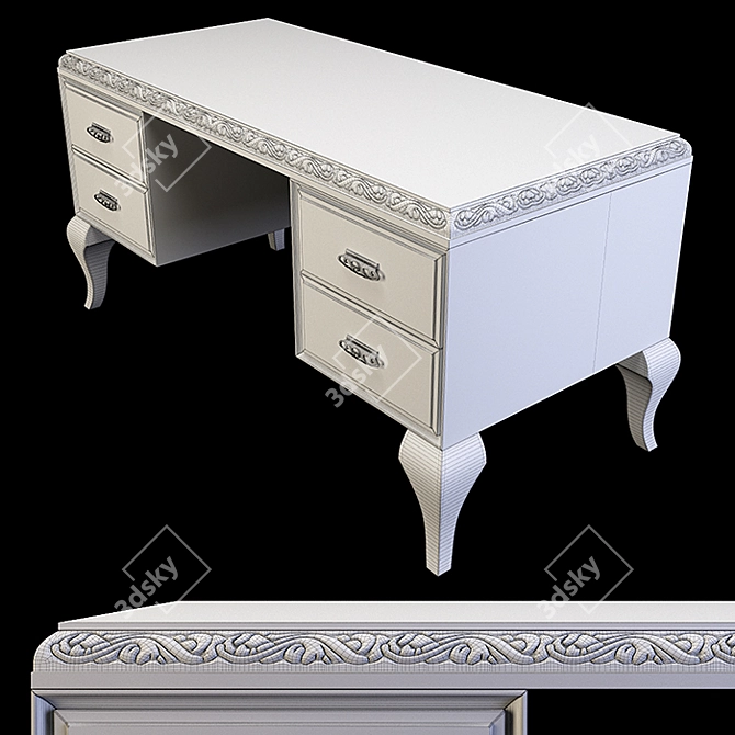 Elegant Writing Desk by Giorgiocasa 3D model image 5