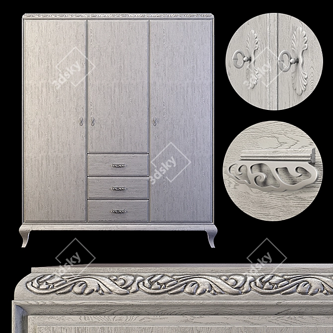 Elegant Giorgiocasa Casa Bella Wardrobe 3D model image 4