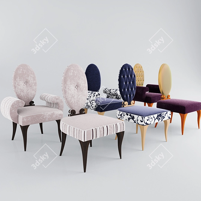 MERONI Chair: Elegant Design, Italian Quality 3D model image 1