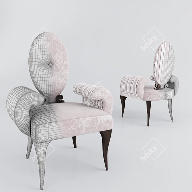 MERONI Chair: Elegant Design, Italian Quality 3D model image 2