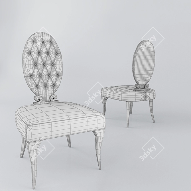 MERONI Chair: Elegant Design, Italian Quality 3D model image 3