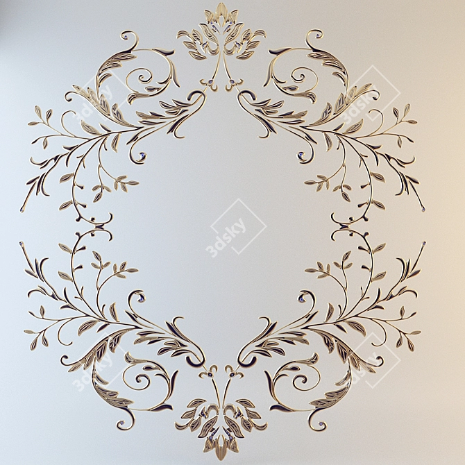 Sapphire Deco Elements: Endless Ornament Possibilities 3D model image 1