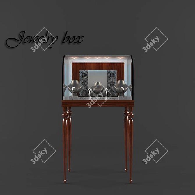 Custom Jewelry Display Case 3D model image 1