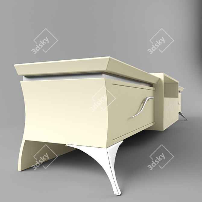 Modern TV Stand with Storage 3D model image 3