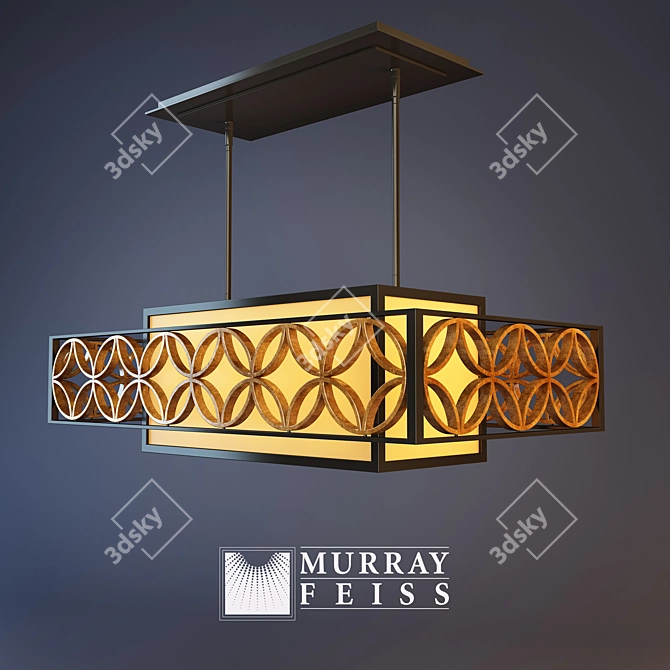 Transitional Remy Island Light 3D model image 1