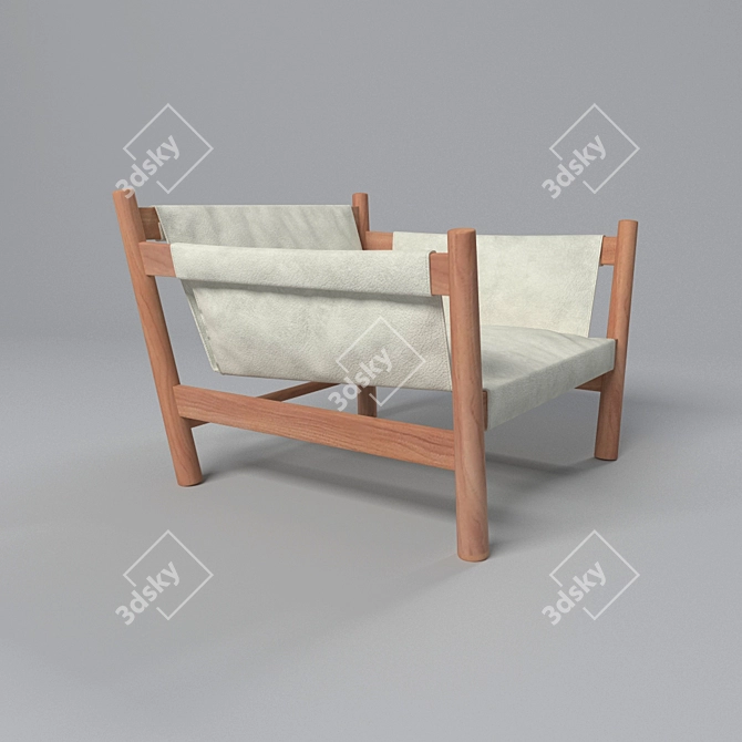Bolivar Rhino Nut Armchair 3D model image 1
