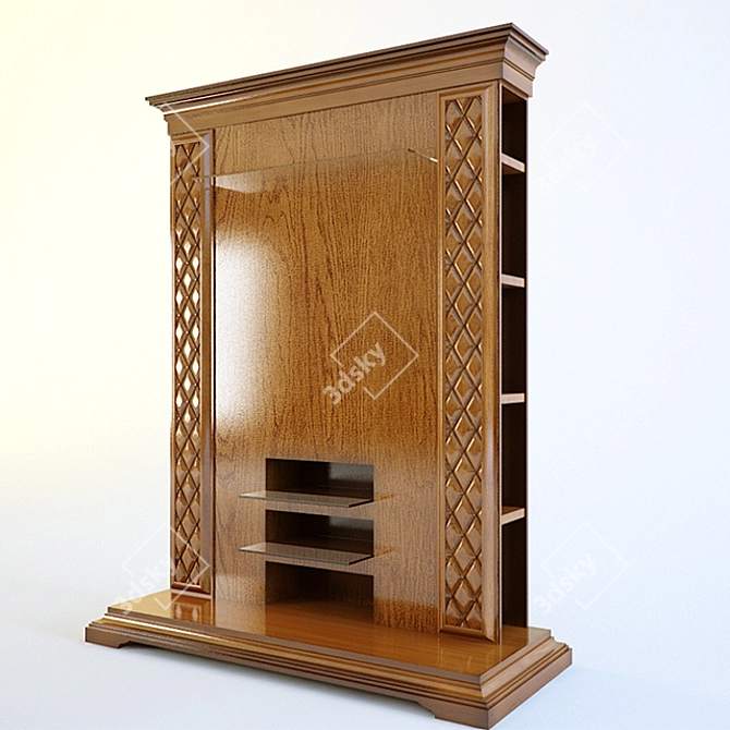 Bakokko Art. 1034V2 TV Stand 3D model image 2