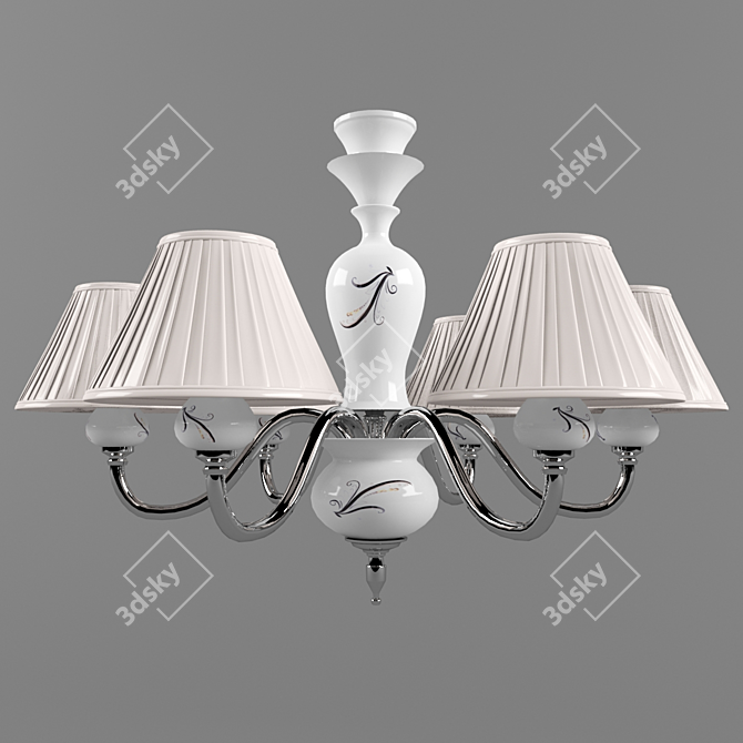 Elegant Crystal Chandelier: ARTE Lamp 3D model image 1