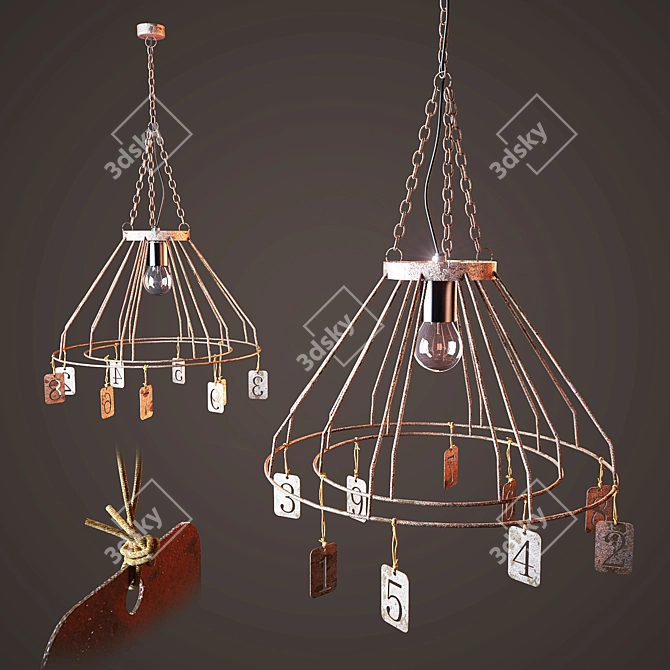 Canadian Loft Pendant Light 3D model image 1