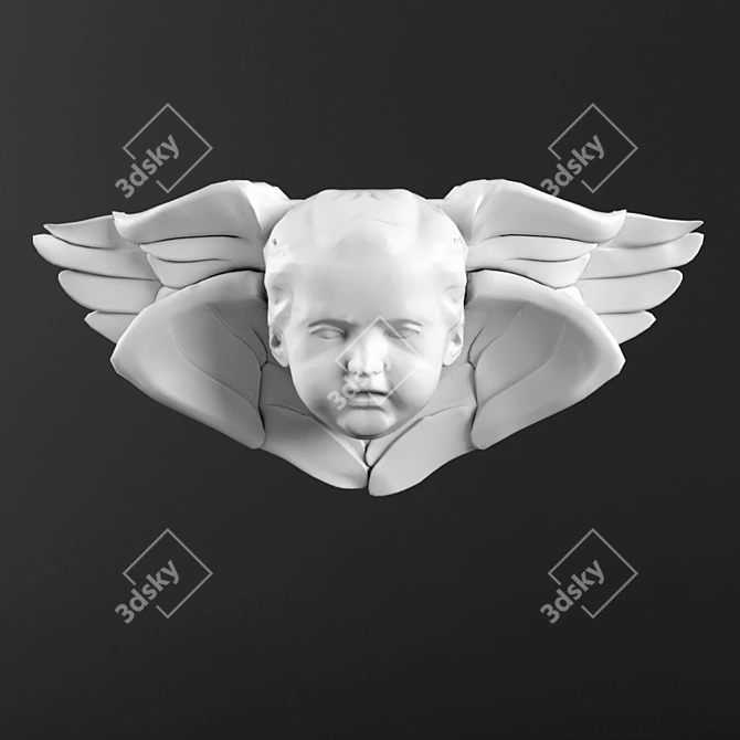 Handmade Angel Decoration 3D model image 1