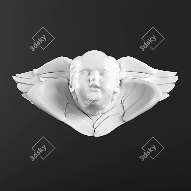 Handmade Angel Decoration 3D model image 2