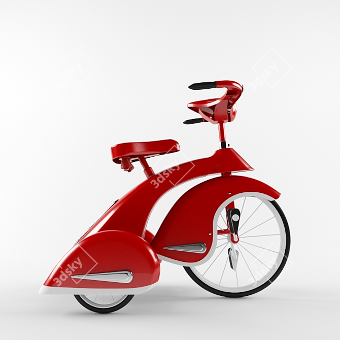 Classic 1936 Sky King Bicycle 3D model image 3