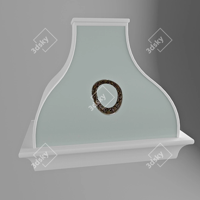 MERANO Italian Facades Kitchen & Extractor 3D model image 3