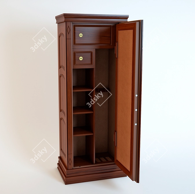 SecureLock Gun Safe 3D model image 2