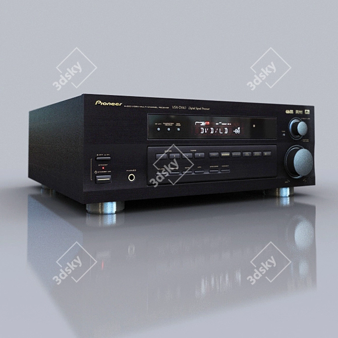 Pioneer VSX-D510 Receiver: Powerful Sound 3D model image 2