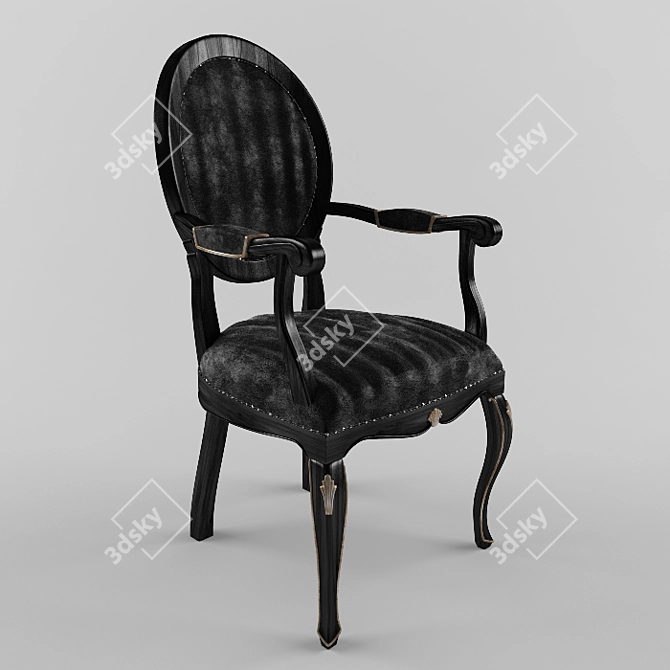 Armonia Royale Chair with Armrests 3D model image 1