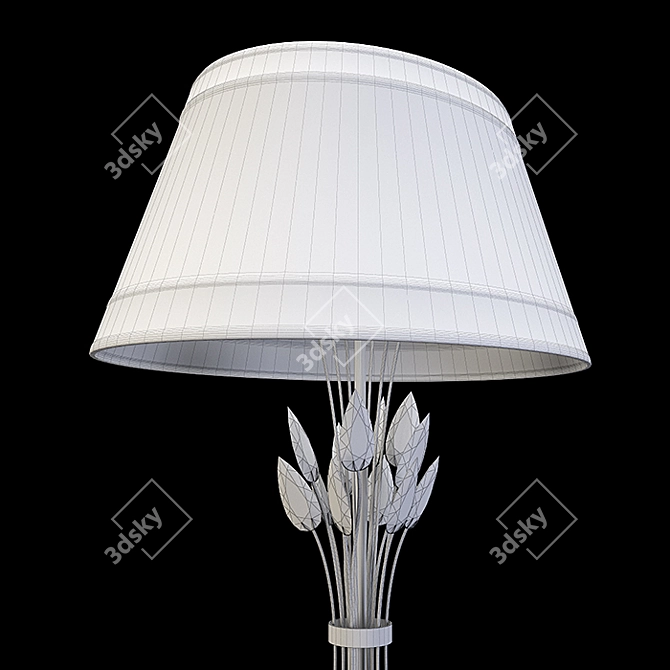 Elegant Crystal Floor Lamp 3D model image 3