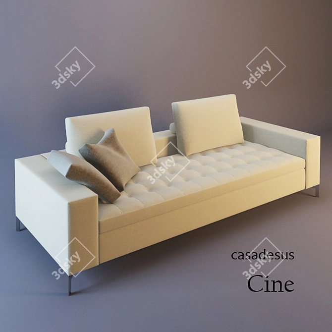 Elegance meets comfort: CINE Sofa by Casadesus 3D model image 1