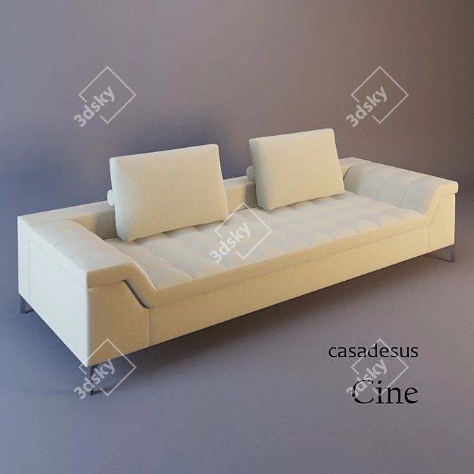 Luxurious CINE Sofa by Casadesus 3D model image 1