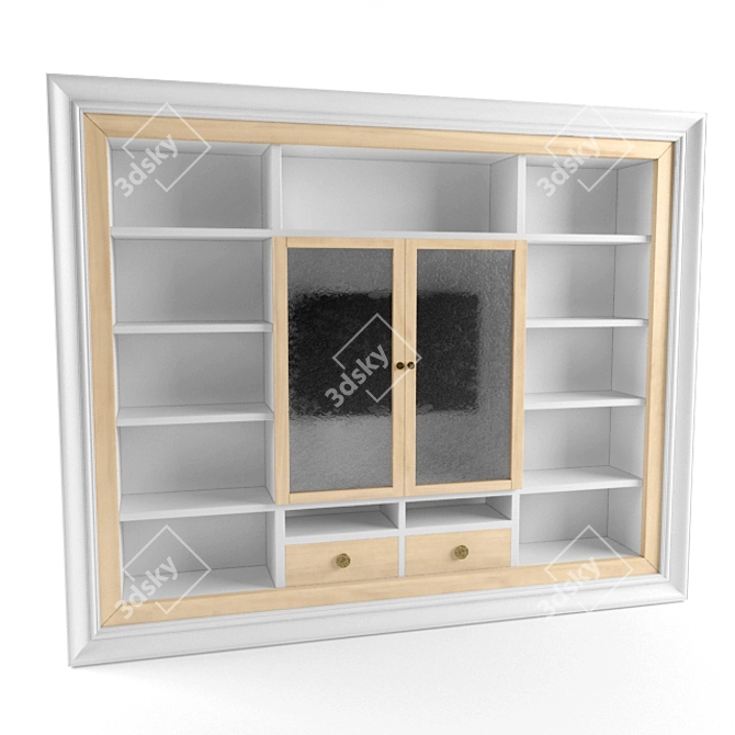 Art Deco La Cove Wall Cupboard 3D model image 1