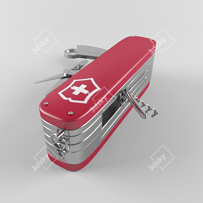Versatile Swiss Army Knife 3D model image 2