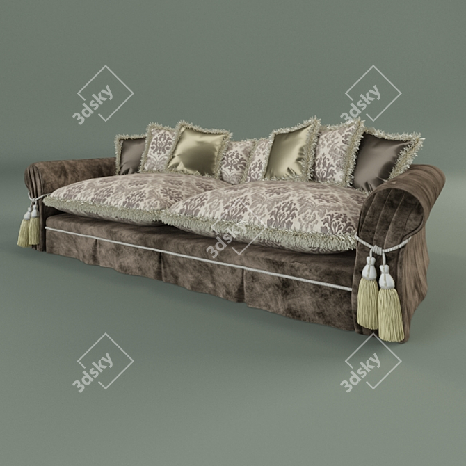 Velvet Classic Estelio Divan Bed 3D model image 1