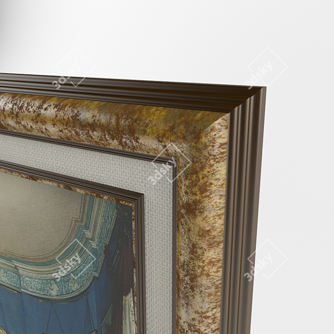 Winter Palace Watercolor Frames 3D model image 3