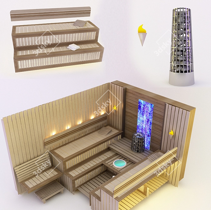 CARIITTI Finnish Sauna 3D model image 1