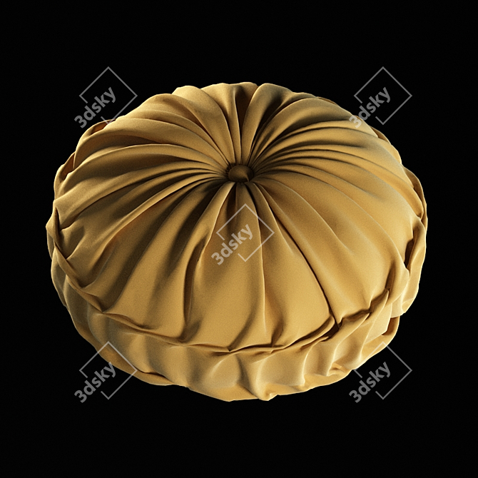 Cozy Round Cushion 3D model image 1