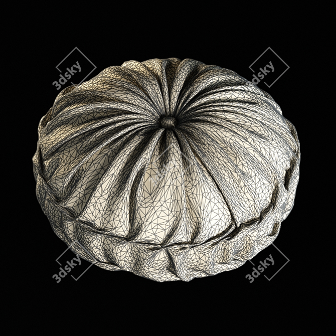 Cozy Round Cushion 3D model image 2