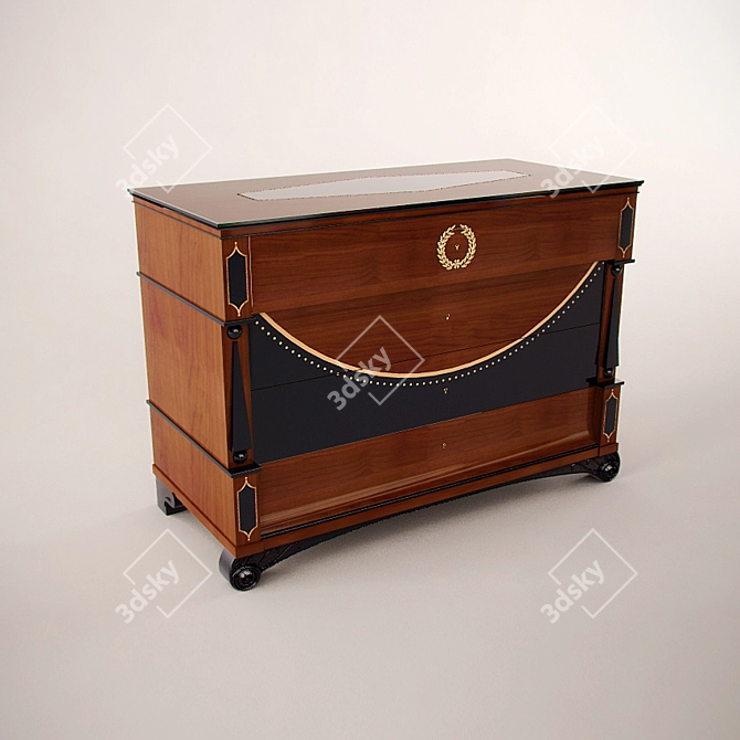 Classic Elegance: Epoca Comoda 3D model image 1