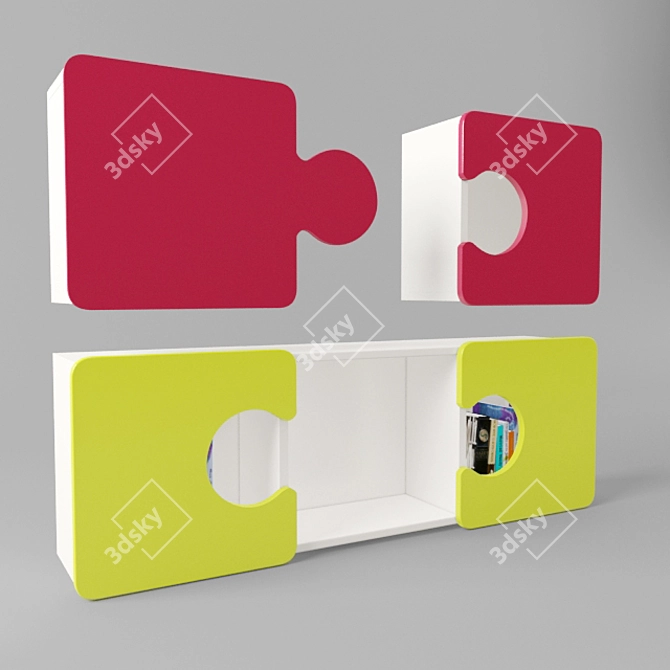 Pazl ARTTO Nursery Shelves 3D model image 1