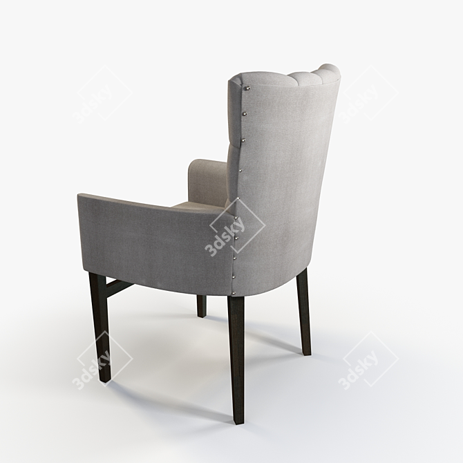 Luxury Velvet Chair 3D model image 3