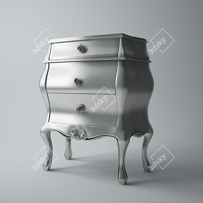 Graffiti Collection Curbstone 3D model image 1