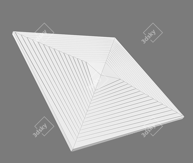 Contemporary 3D Gypsum Panel 3D model image 3