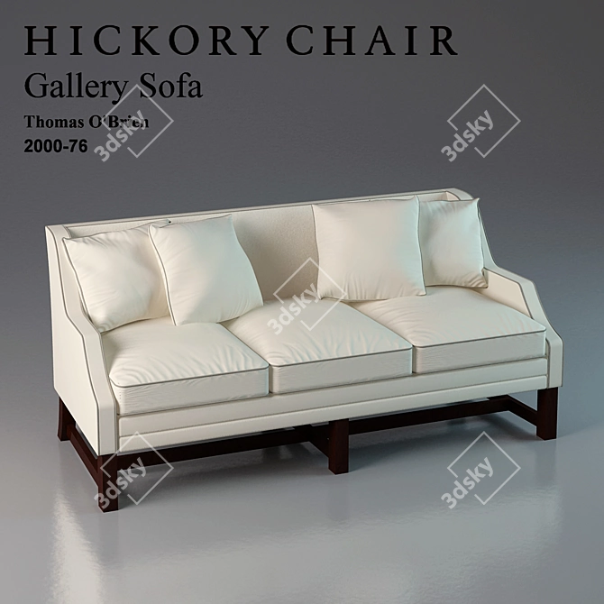 Timeless Elegance: Hickory Chair Sofa 3D model image 1